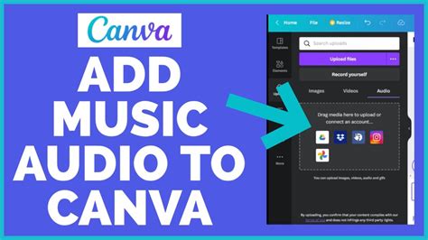 how to add music to canva video from youtube